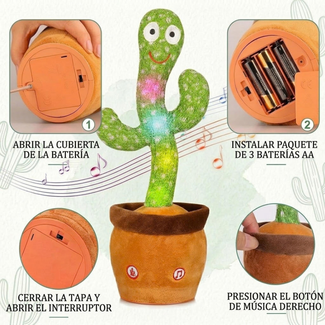 Peluche de cáctus parlante