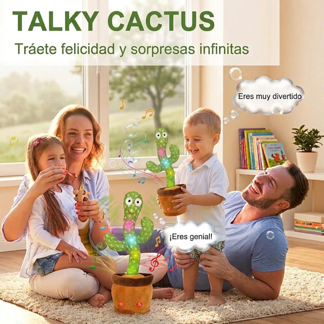 Peluche de cáctus parlante