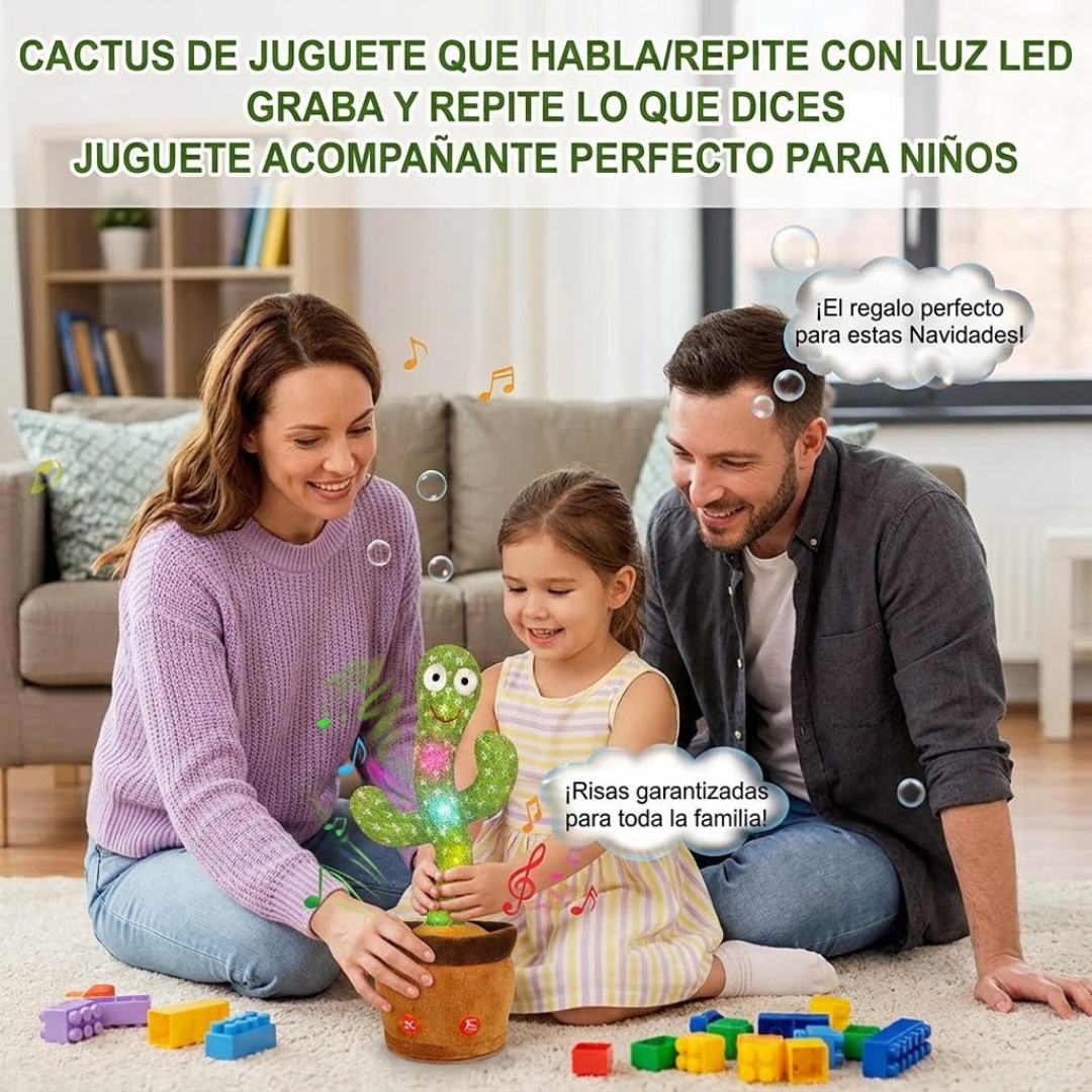 Peluche de cáctus parlante
